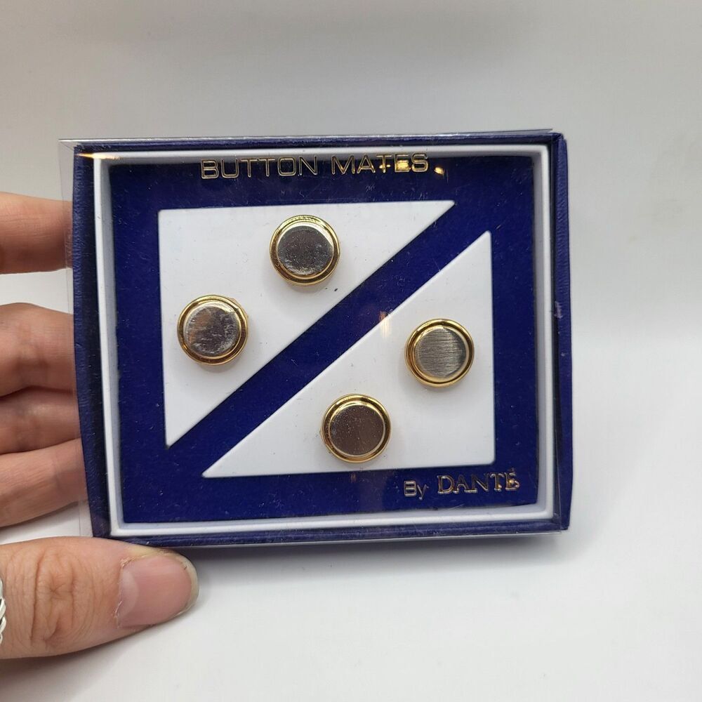 New Without Tags Button Mates by Dante Set of 4 Button Covers 0.5in dia